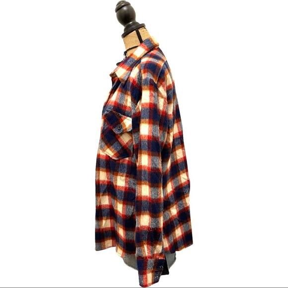 VINTAGE LIM'S SHIRTS flannel button down shirt UNISEX SIZE LARGE (read descrip) - Picture 6 of 8